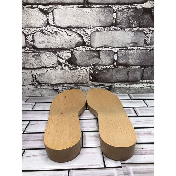 New! Wooden Soles Women Sz 37EU/8.5M US Made in Italy Shoe Repair - Picture 6 of 16
